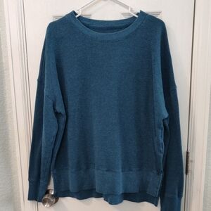 Time and Tru Teal Crewneck Sweatshirt